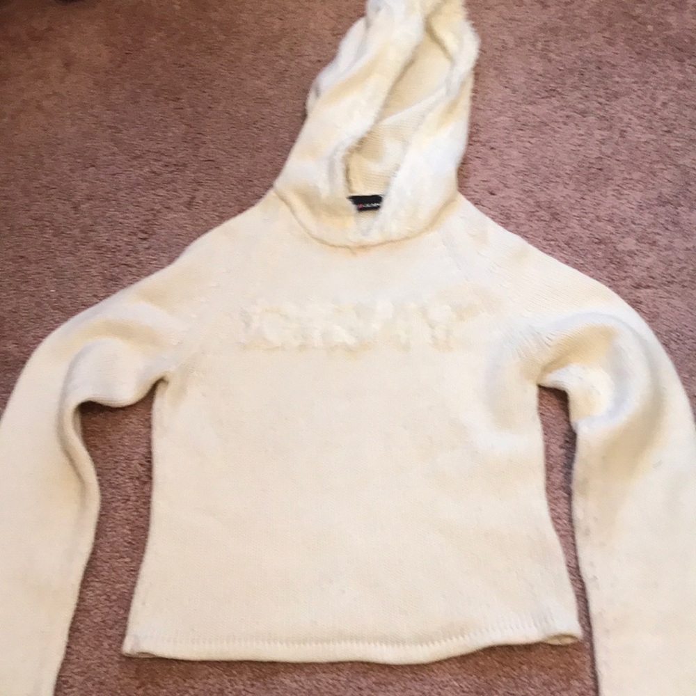 Juniors DKNY Cozy Sweater with Hood